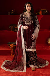 Nureh Maya Velvet 3 Piece NW-89