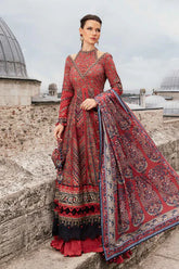 Maria B 3 Piece stitched Printed Cambric Suit MPT-2302-B