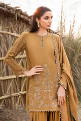 Maria B 3 Piece stitched Printed Linen Suit MPT-2403-A
