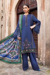 Maria B 3 Piece stitched Printed Linen Suit MPT-2405-A