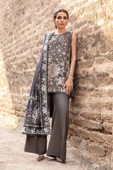 Maria B 3 Piece stitched Printed Linen Suit MPT-2408-B
