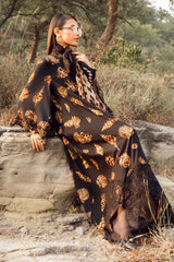 Mria B 3 Piece stitched Printed Linen Suit MPT-2410-B