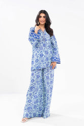 Al Karam 2 Pc Printed Khaddar Suit With Khaddar Trouser