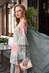 Maria B 3 Piece stitched Printed Cambric Suit MPT-2306-A