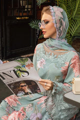 Maria B 3 Piece stitched Printed Cambric Suit MPT-2306-A