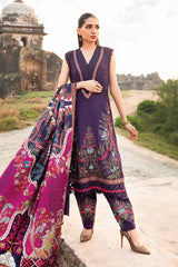 Maria B 3 Piece stitched Printed Linen Suit MPT-2402-A