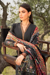Maria B 3 Piece stitched Printed Linen Suit MPT-2402-B