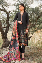 Maria B 3 Piece stitched Printed Linen Suit MPT-2402-B