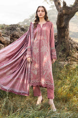Maria B 3 Piece stitched Printed Linen Suit MPT-2404-A
