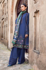 Maria B 3 Piece stitched Printed Linen Suit MPT-2405-A