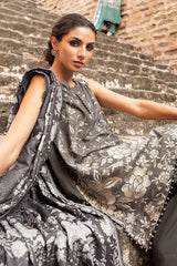 Maria B 3 Piece stitched Printed Linen Suit MPT-2408-B