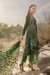 Maria B 3 Piece stitched Printed Linen Suit MPT-2409-A