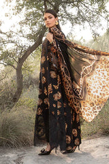 Mria B 3 Piece stitched Printed Linen Suit MPT-2410-B