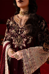 Nureh Maya Velvet 3 Piece NW-89