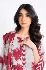 Al Karam3 Pc Printed Khaddar Suit With Light Khaddar Dupatta
