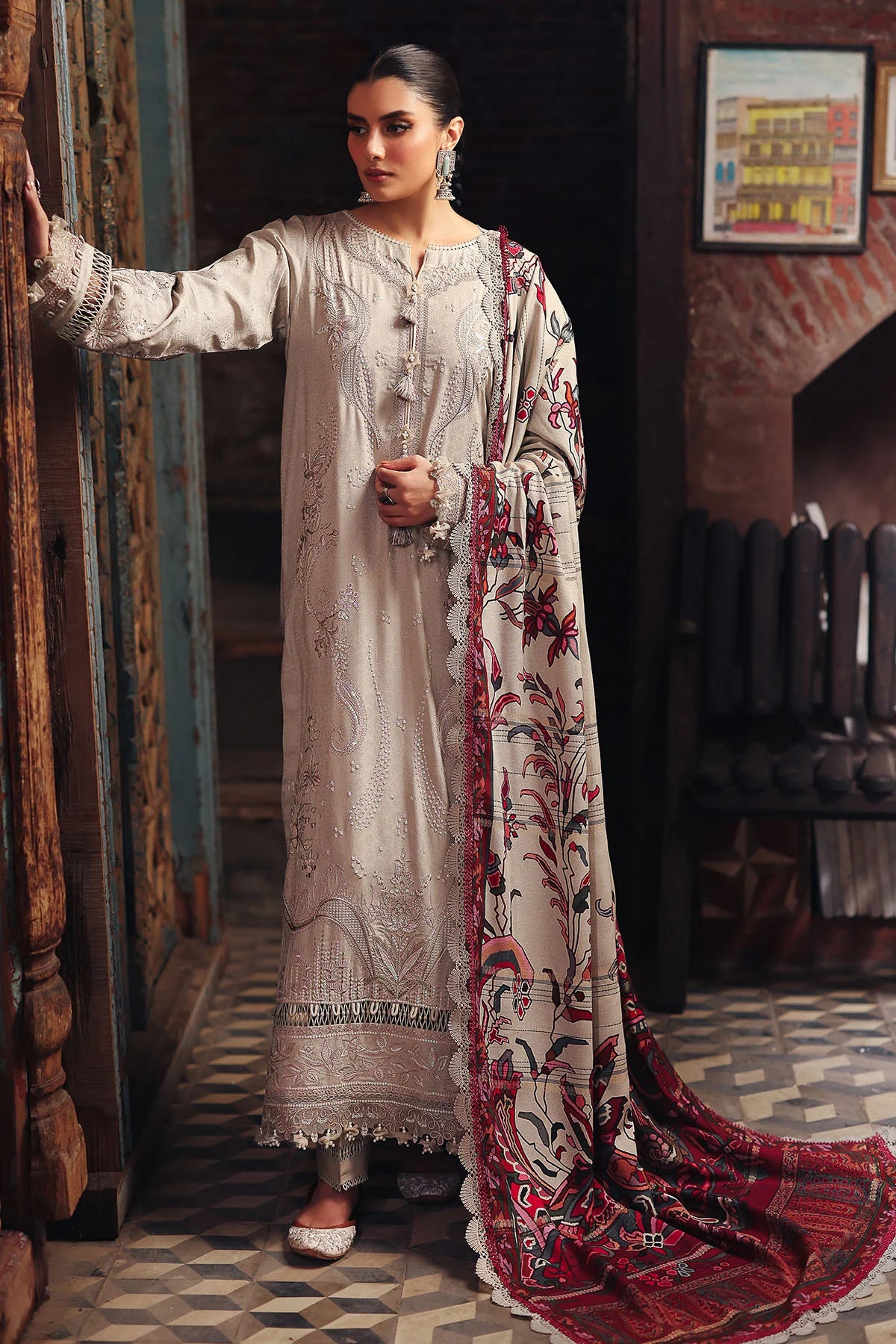 Nureh Maya Linen 3 pc Suit  NW-87